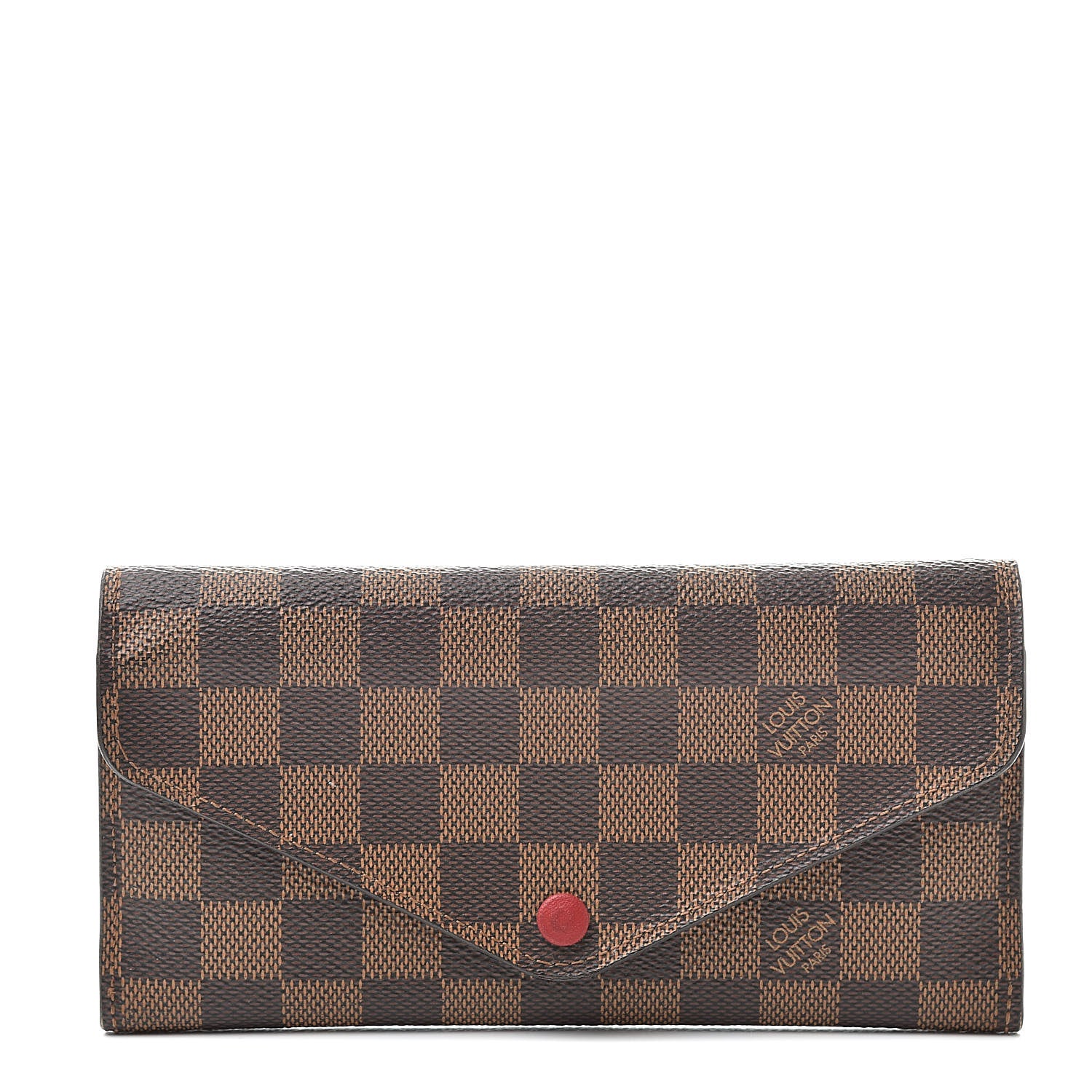 Louis Vuitton Damier Ebene Josephine Wallet Red 1 of 10