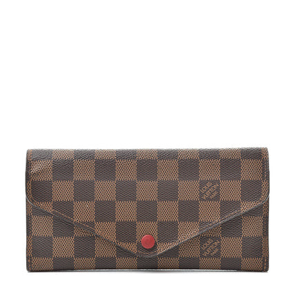 Louis Vuitton Damier Ebene Josephine Wallet Red 1 of 10