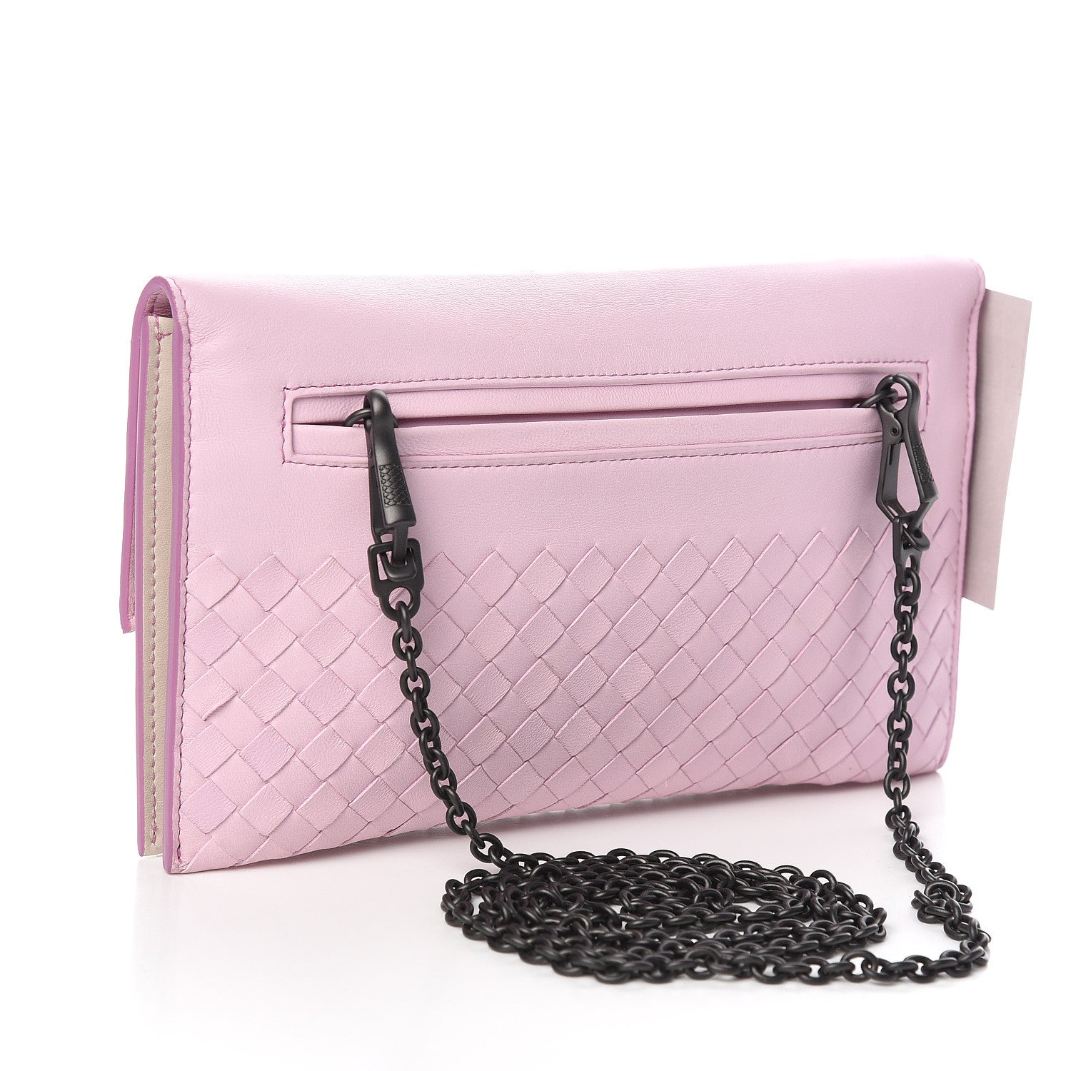 Bottega Veneta Nappa Intrecciato Wallet Bag Dragee Mist Twilight 3 of 8