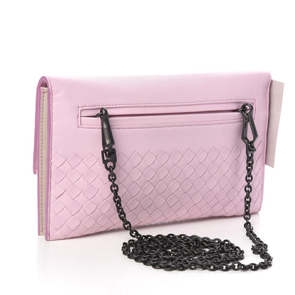 Bottega Veneta Nappa Intrecciato Wallet Bag Dragee Mist Twilight 3 of 8