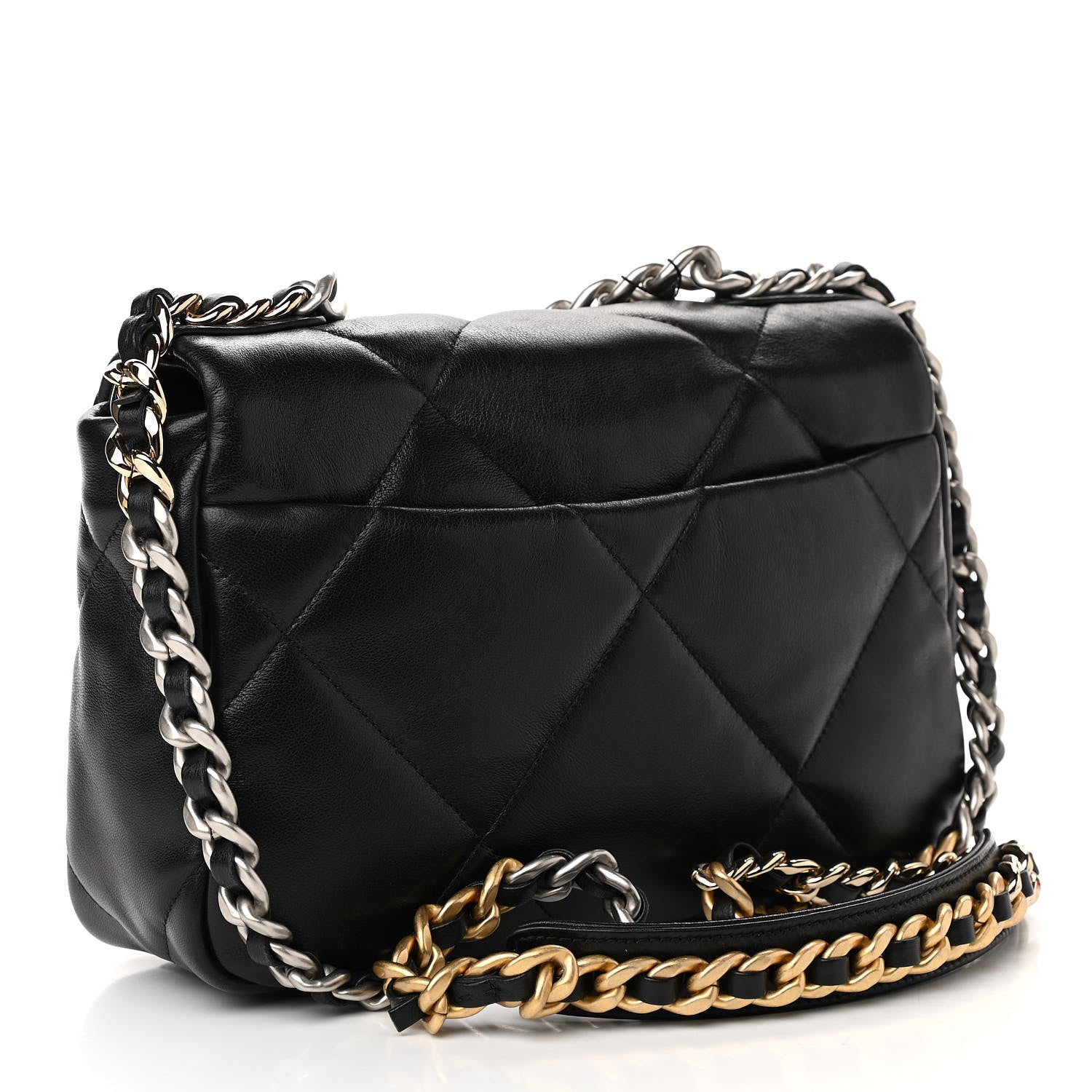 Chanel Lambskin Quilted Medium Chanel 19 Flap Black 3 of 11