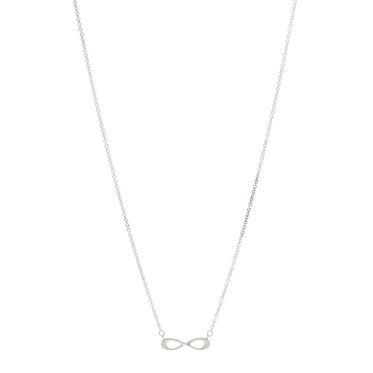 Sterling Silver Mini Infinity Pendant Necklace
