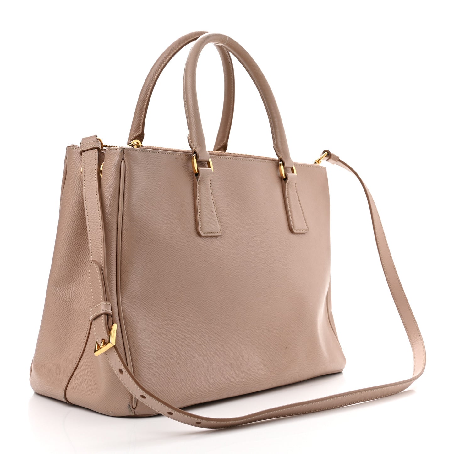 Saffiano Medium Galleria Double Zip Tote Cammeo