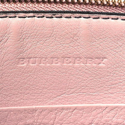 Burberry House Check Derby Peyton Crossbody Clutch Bag Pale Orchid 5 of 10