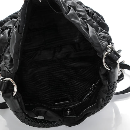 Prada Tessuto Nylon Gaufre Hobo Nero Black 5 of 6