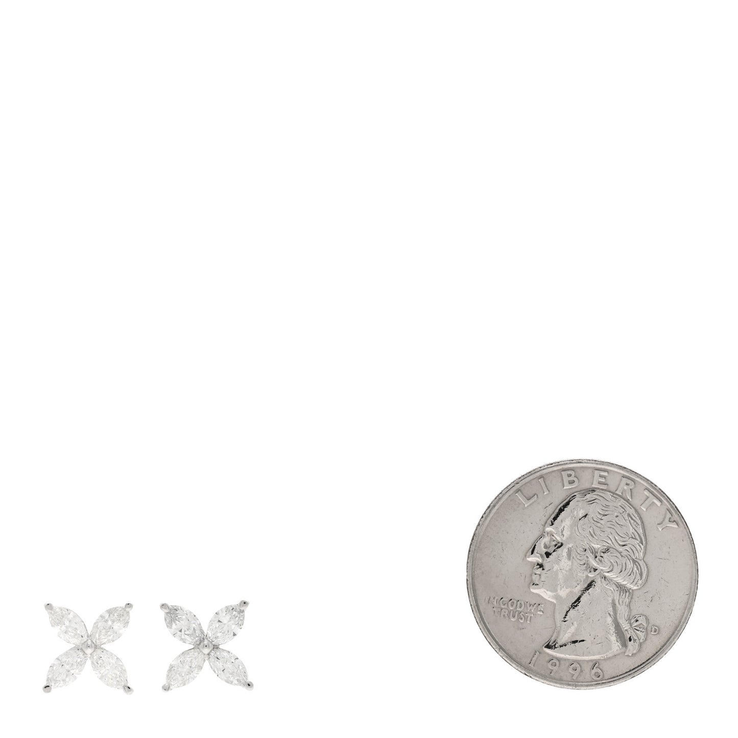 Platinum Diamond Large Victoria Earrings