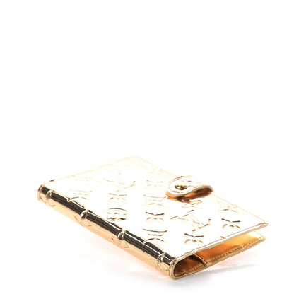 Louis Vuitton Monogram Miroir Small Ring Agenda Gold 3 of 5