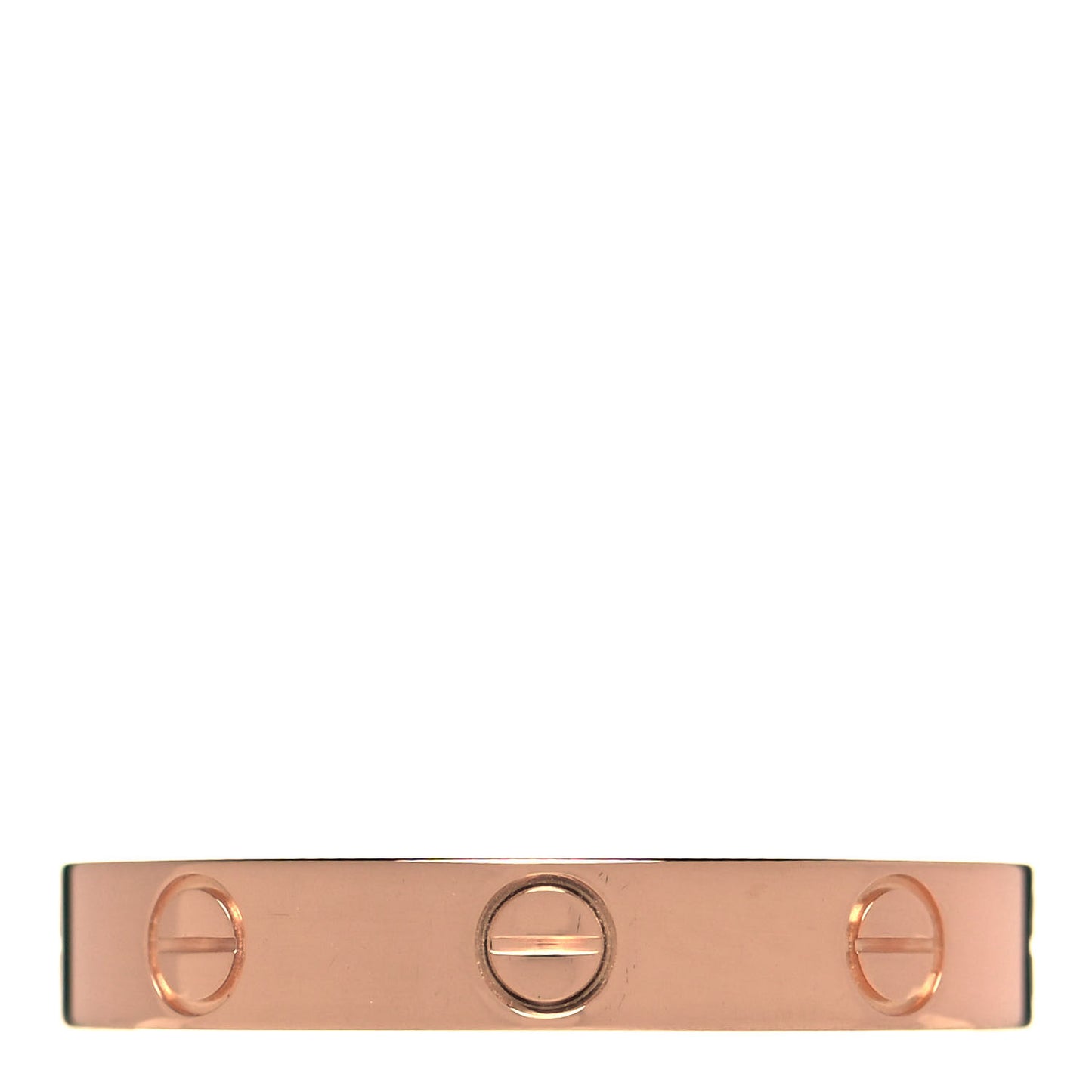 18K Pink Gold 3.5mm LOVE Wedding Band Ring 57 8
