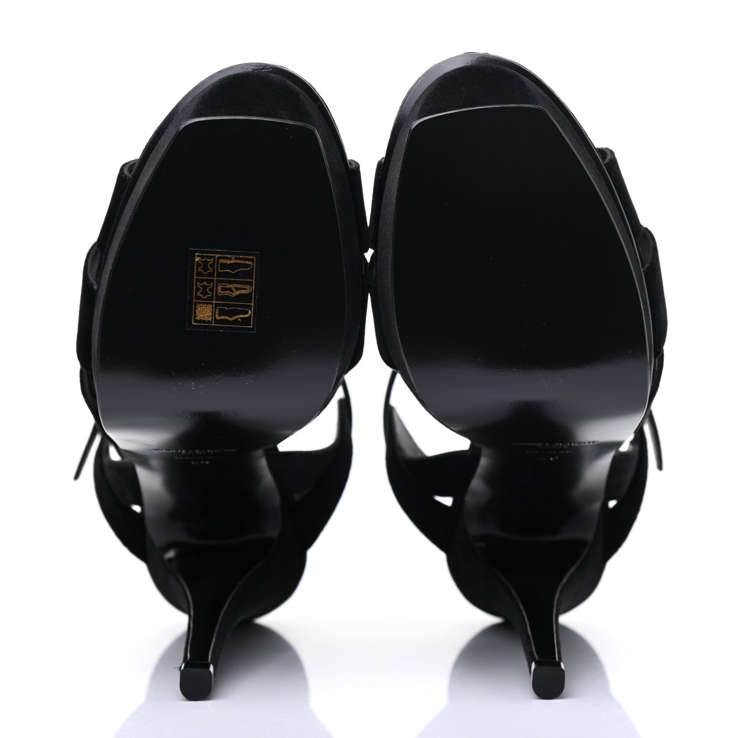 Velvet Tribute 105 Platform Sandals 40 Black