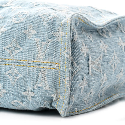 Louis Vuitton Monogram Washed Denim Let Go PM Sky Blue 9 of 9