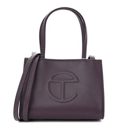 Telfar Vegan Leather Small Shopping Bag Eggplant 1 of 10