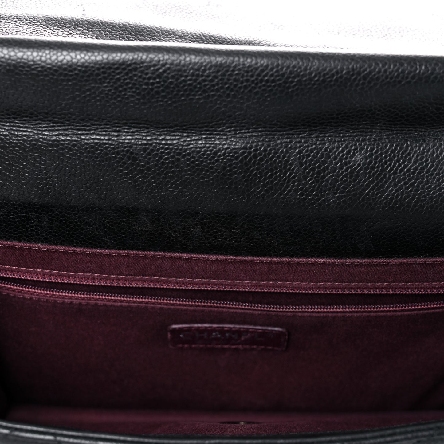 Caviar Quilted Large Retro Class Flap Black