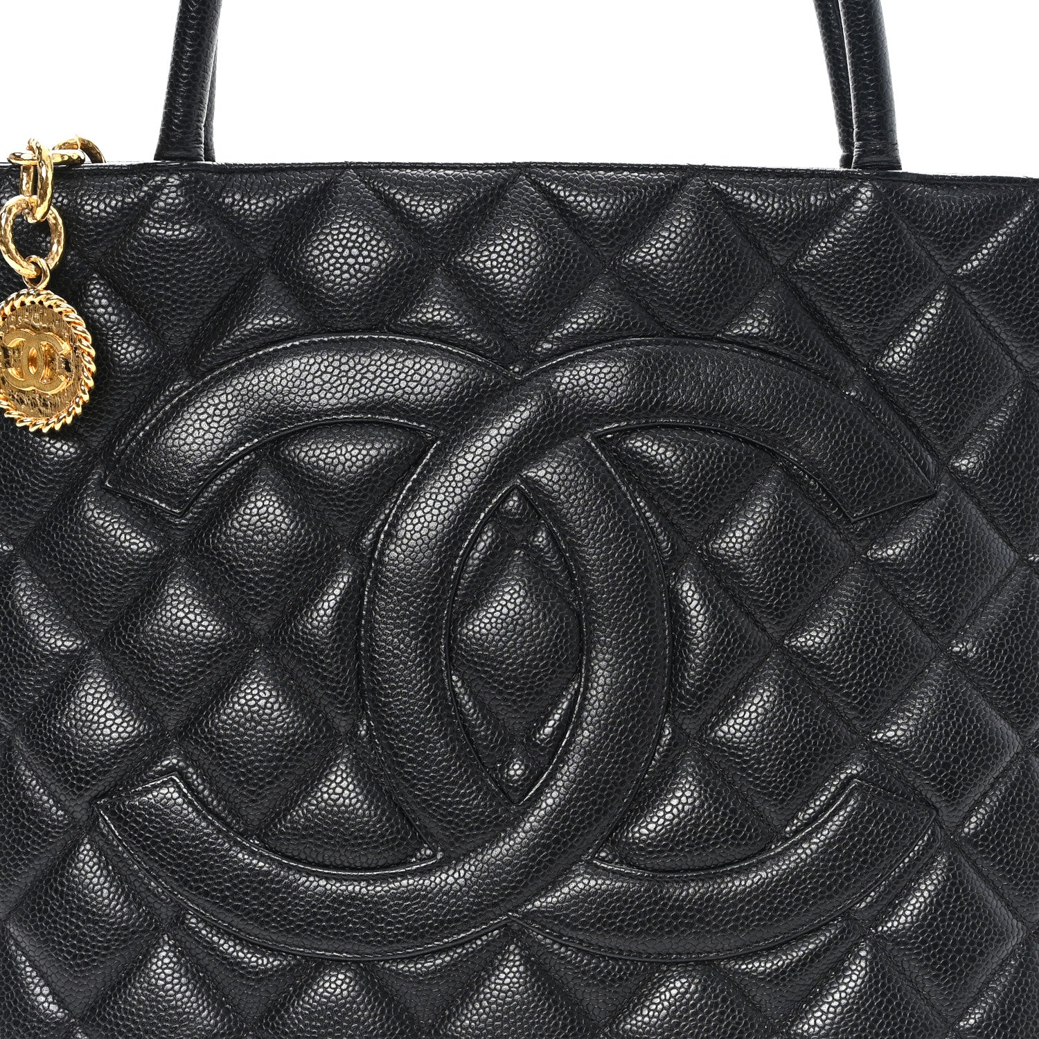 Chanel Caviar Quilted Medallion Tote Black 9 of 11