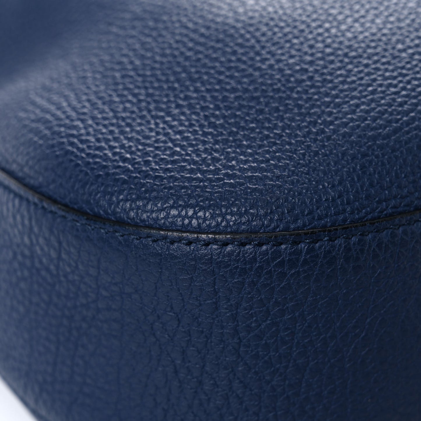 Soft Grained Calfskin Large Jackie Hobo Classic Blue Marine