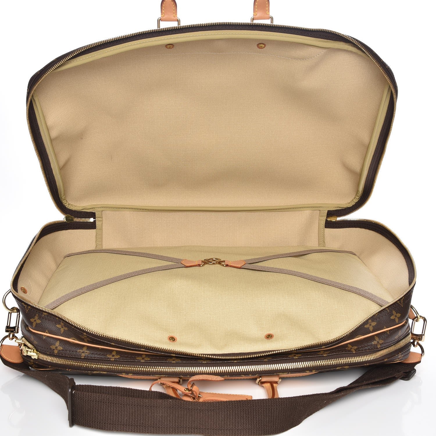 Louis Vuitton Monogram Alize 2 Compartment Luggage Travel Bag 6 of 15