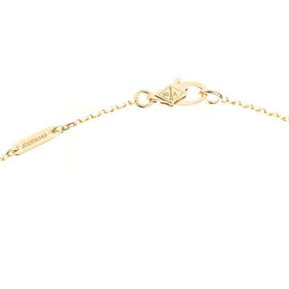 Van Cleef & Arpels 18K Yellow Gold Mother of Pearl Sweet Alhambra Pendant Necklace 4 of 7