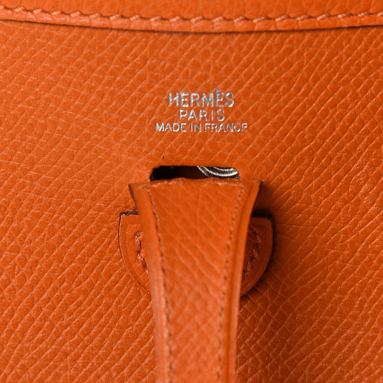 Hermes Epsom Evelyne Short Strap TPM Orange 6 of 11