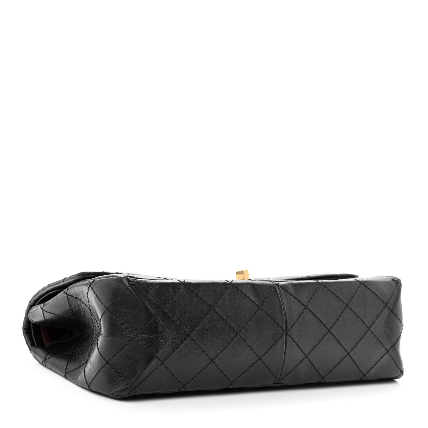 Aged Calfskin Quilted 2.55 Reissue 226 Flap Black