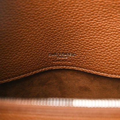 Saint Laurent Grained Calfskin Small Supple Sac De Jour Moka 6 of 10