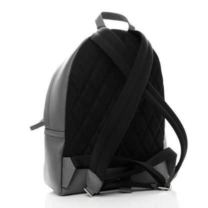 Burberry Calfskin Logo Embossed Backpack Charcoal Grey 3 of 11