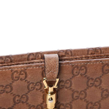 Gucci Guccissima Jackie Continental Wallet Natural Brown 13 of 14