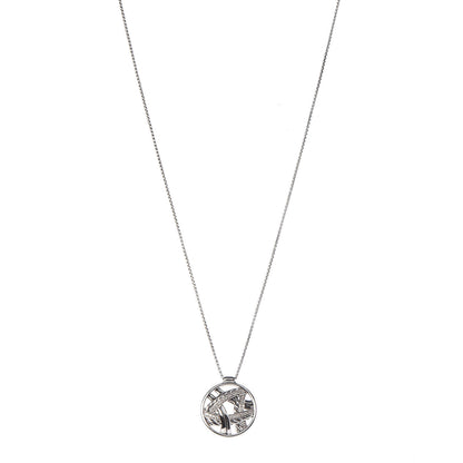David Yurman Sterling Silver Diamond Papyrus Pendant Necklace 1 of 7