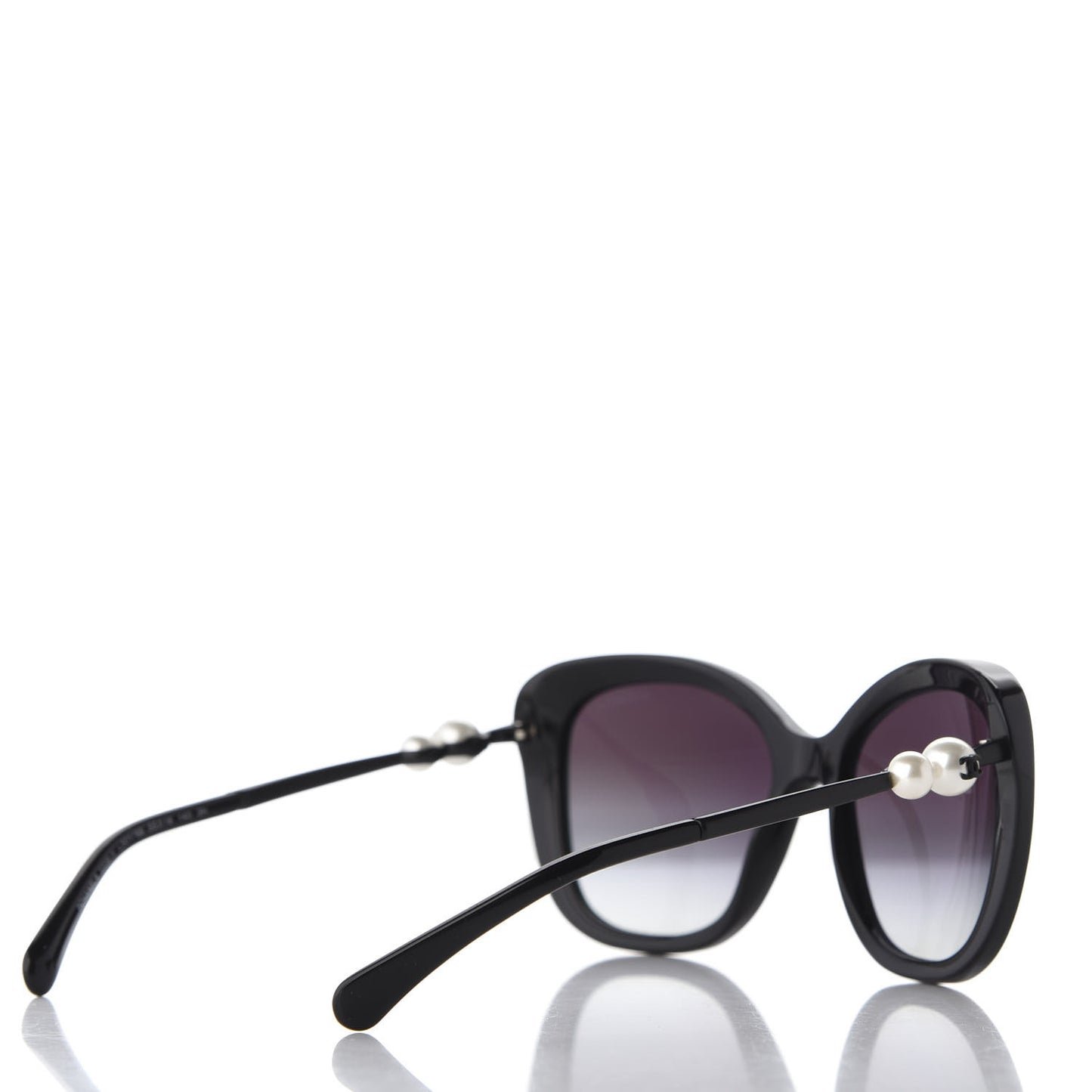 Acetate Butterfly Winter Pearl Sunglasses 5339-H Black