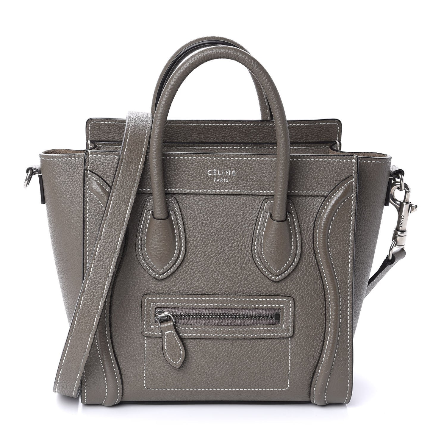 Drummed Calfskin Nano Luggage Souris