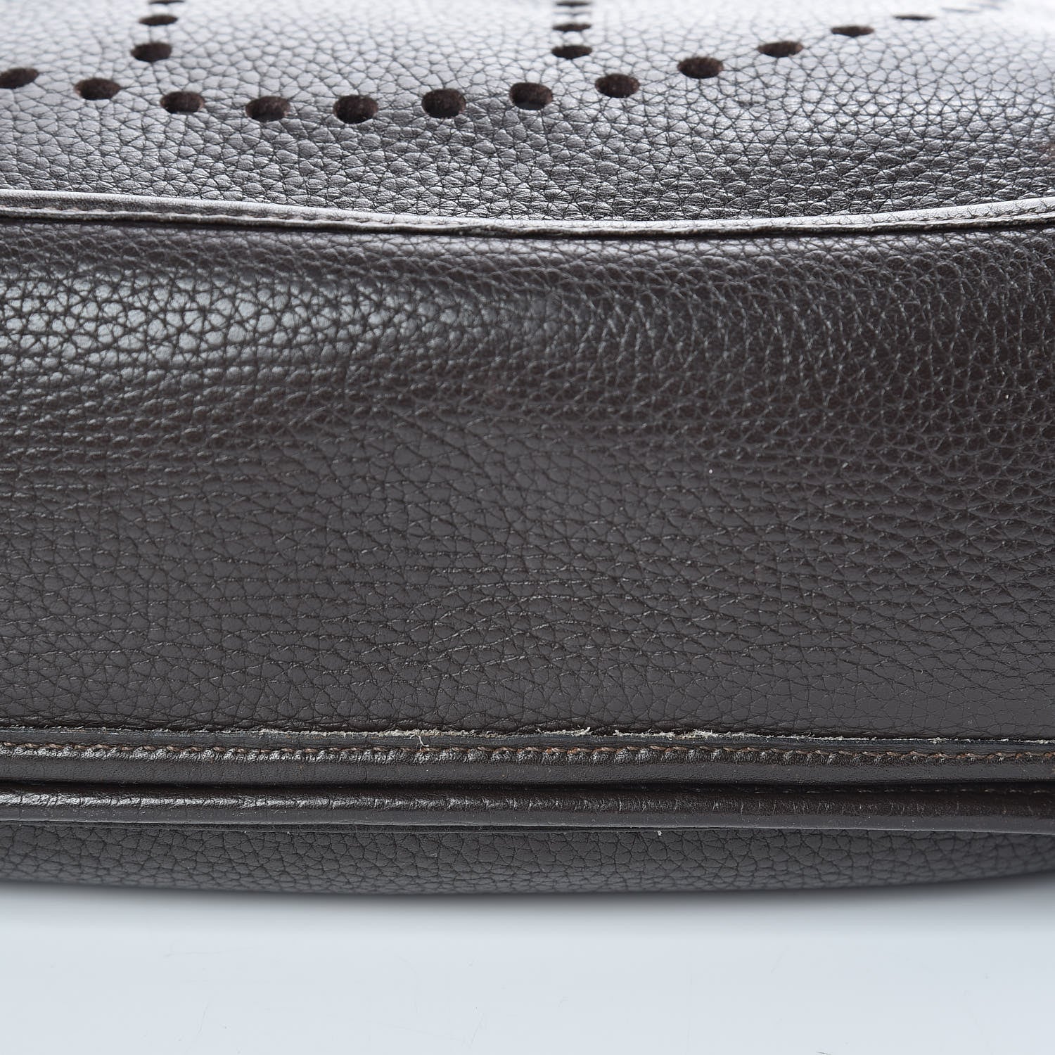 Hermes Taurillon Clemence Evelyne II GM Chocolate 22 of 23