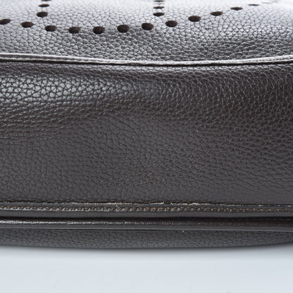 Hermes Taurillon Clemence Evelyne II GM Chocolate 22 of 23