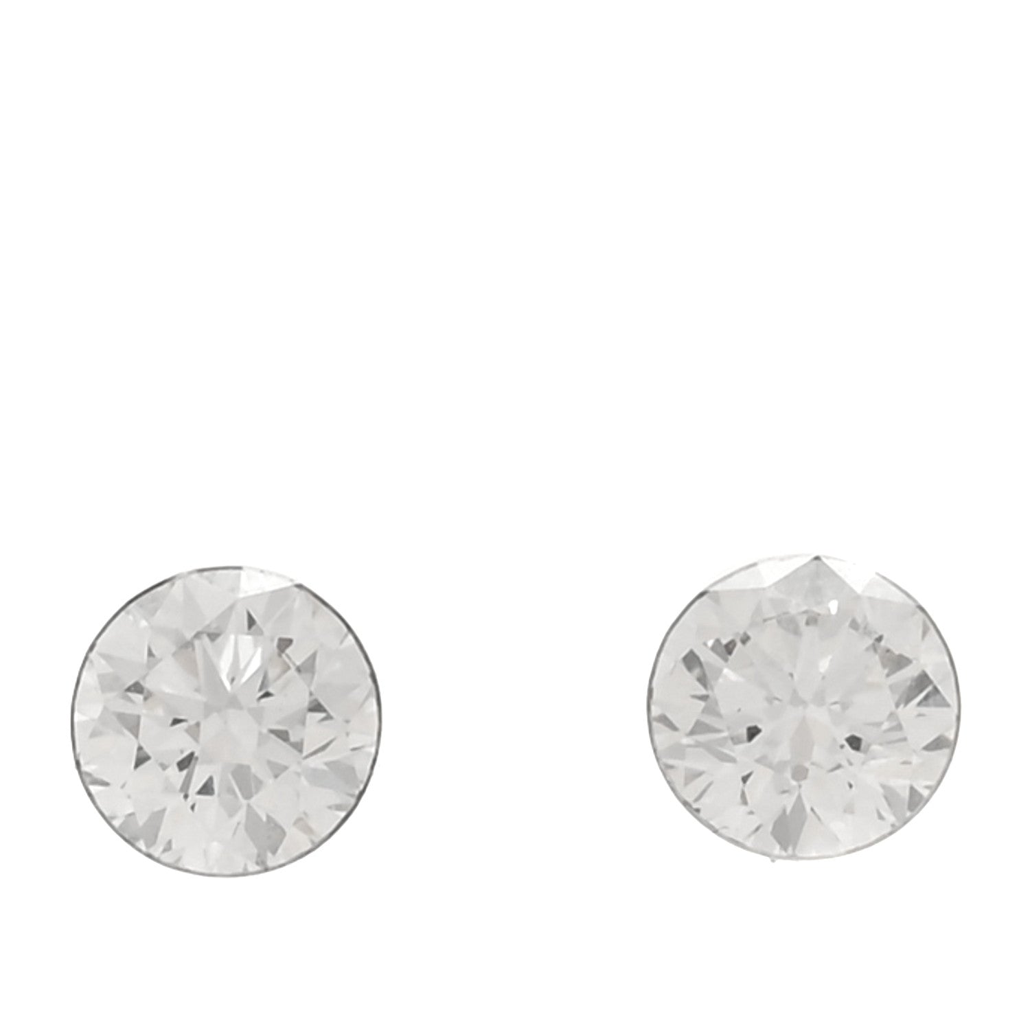 Tiffany X PHARRELL Platinum Metal Diamond 1.17ctw TItan Stud Earrings 1 of 6