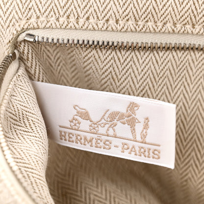 Hermes Canvas Barenia Fourbi 25 MM Pouch Naturel Fauve 6 of 10