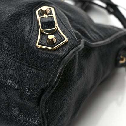 Balenciaga Chevre Gold Metallic Edge Hardware City Black 11 of 11