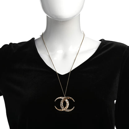 Chanel Baguette Crystal Moon CC Necklace Gold 2 of 4