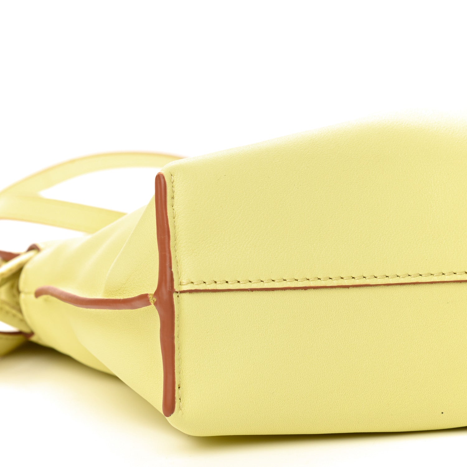 Loewe Calfskin Mini Flamenco Knot Bag Yellow 7 of 8