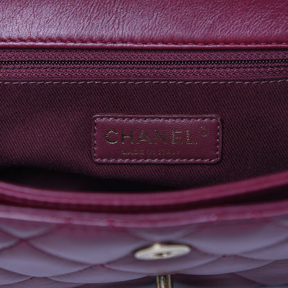 Chanel Calfskin Perfect Edge Medium Flap Burgundy 6 of 12
