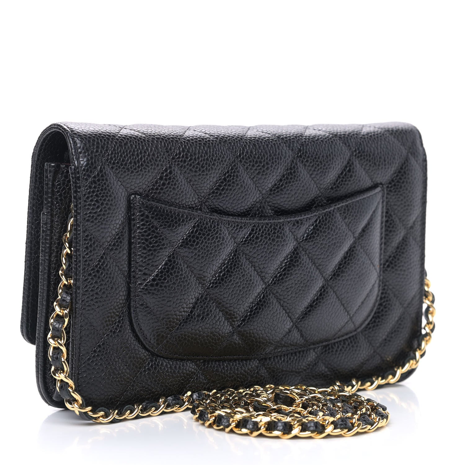 Chanel Caviar Quilted Wallet On Chain WOC Black 3 of 10
