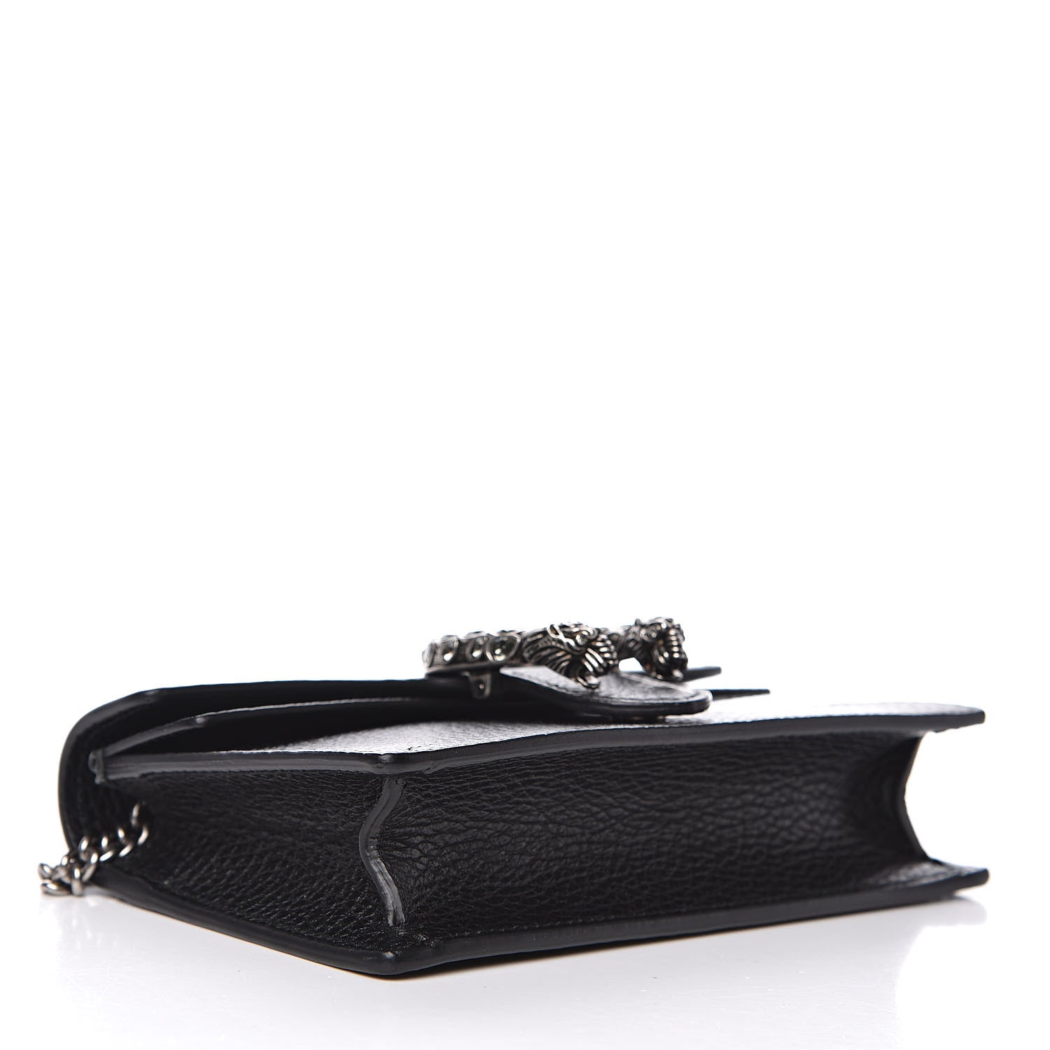 Gucci Calfskin Super Mini Dionysus Shoulder Bag Black 4 of 11