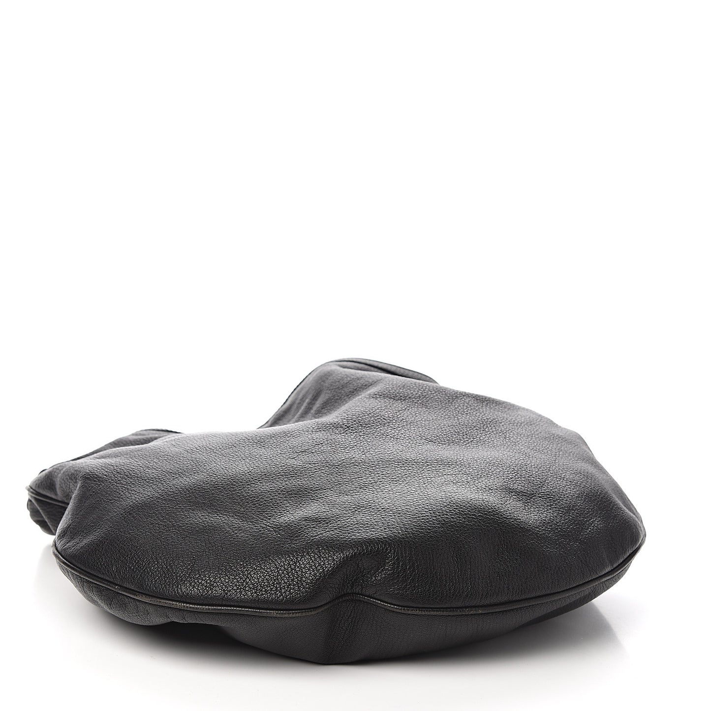 Calfskin Wave Hobo Black