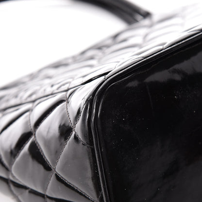 Chanel Patent Medallion Tote Black 15 of 21