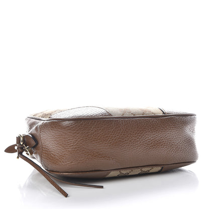 Gucci Monogram Mini Bree Messenger Bag Beige Tabacco 4 of 22