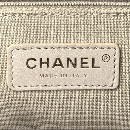 Chanel Denim Small Deauville Tote Dark Blue White 7 of 10