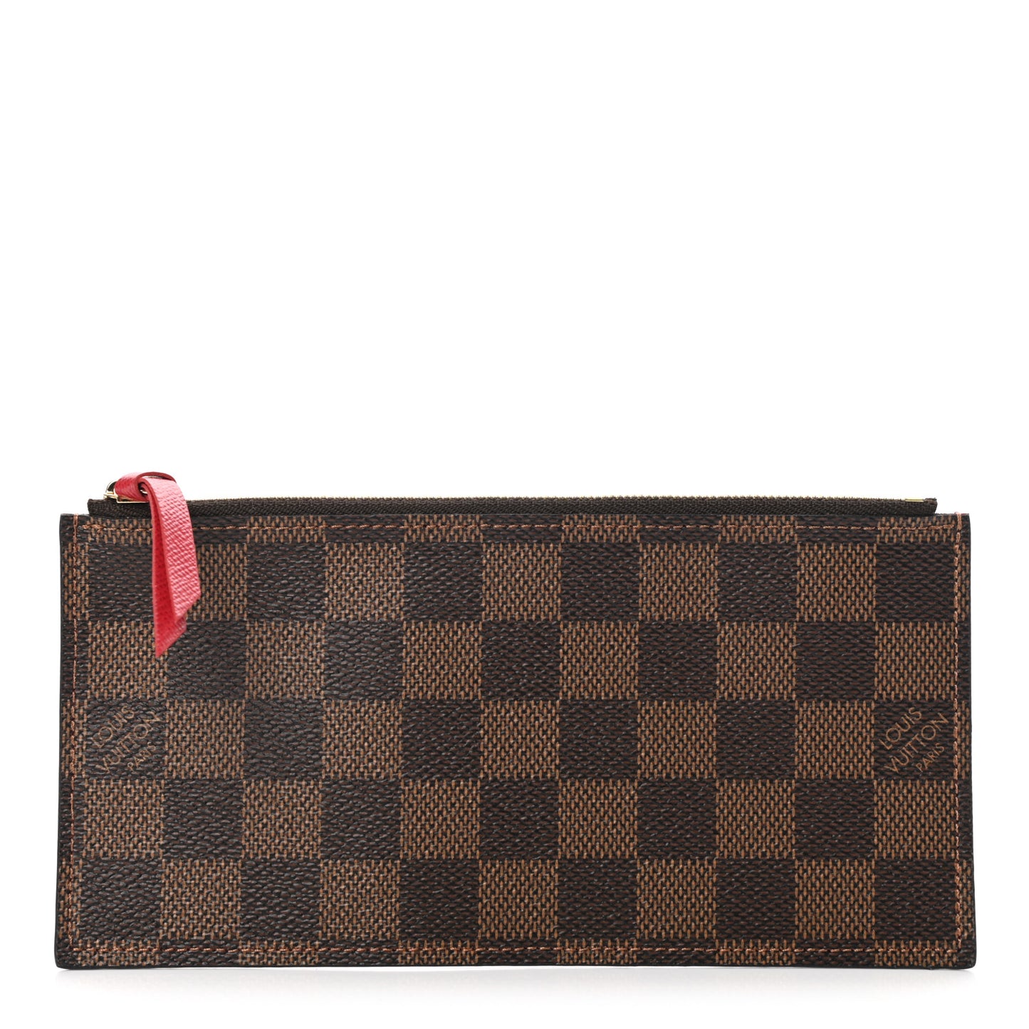Damier Ebene Felicie Chain Wallet Zippered Insert