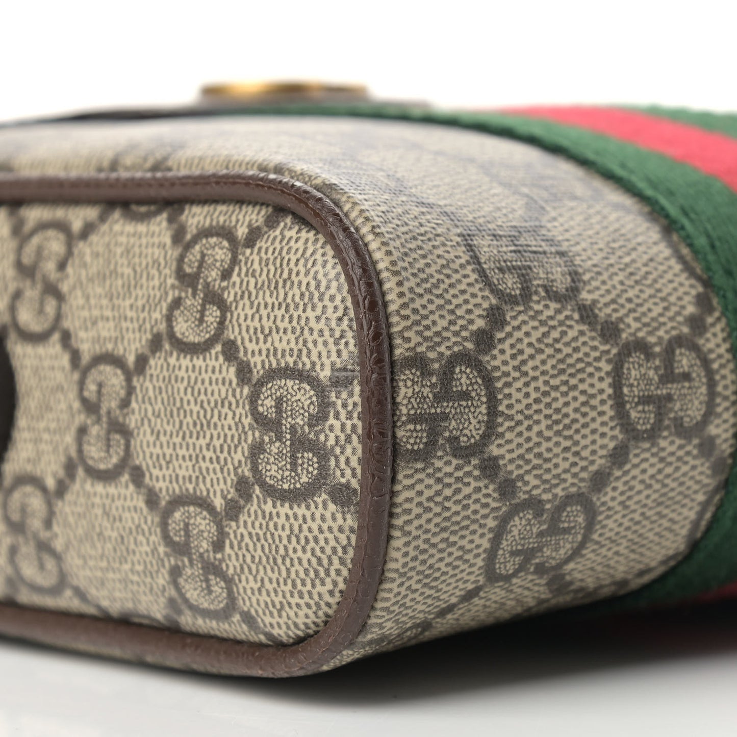GG Supreme Monogram Web Mini Ophidia Messenger Brown