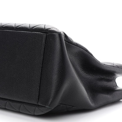 Chanel Caviar Quilted Grand Shopping Tote GST Black 9 of 10