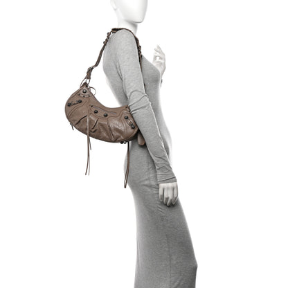 Balenciaga Agneau Arena Small Le Cagole Shoulder Bag Mink Grey 2 of 9