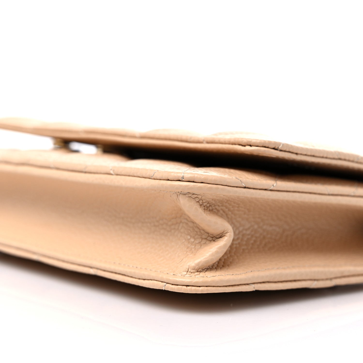 Chanel Caviar Quilted Wallet On Chain WOC Beige 10 of 11