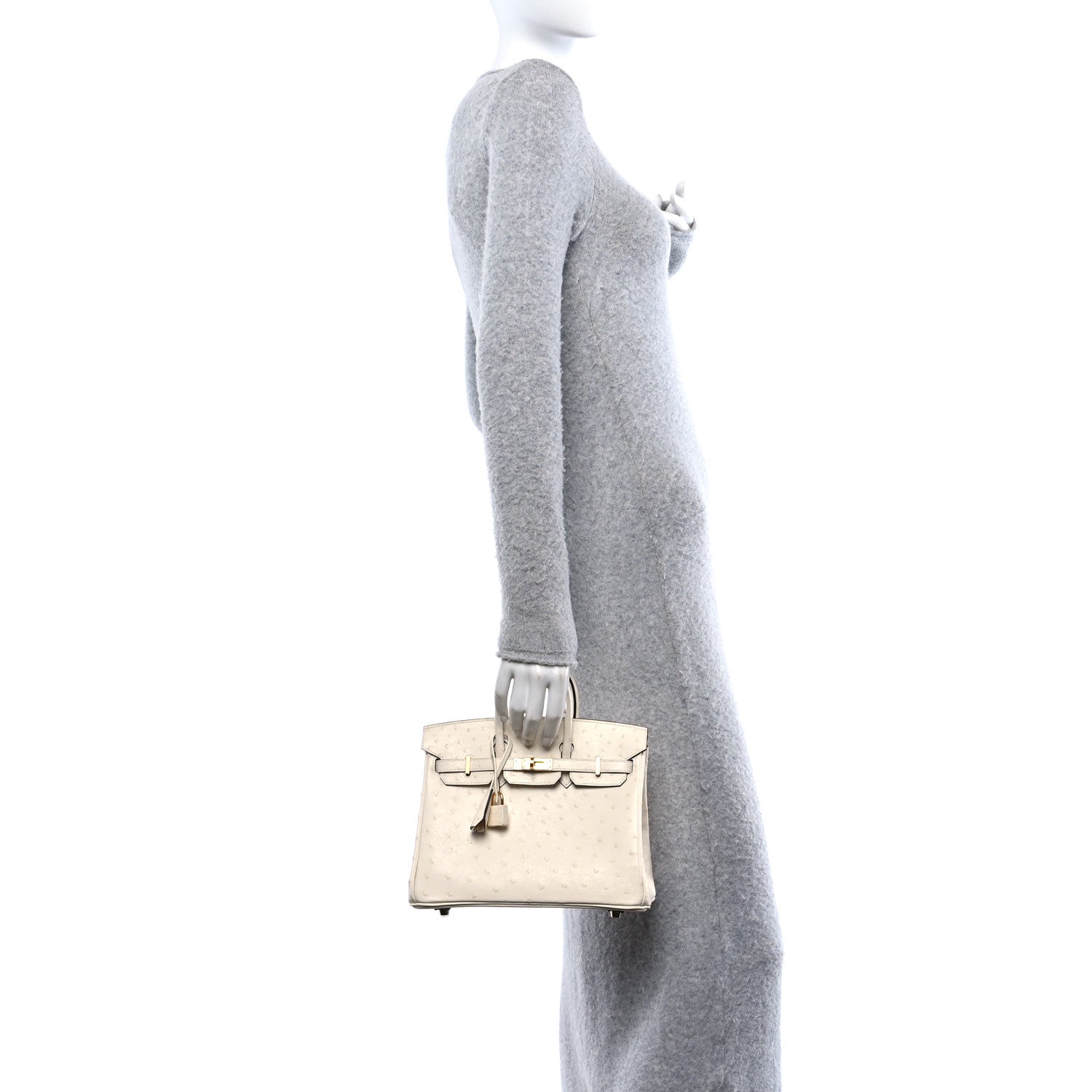 Hermes Ostrich Birkin 25 Nata 2 of 12
