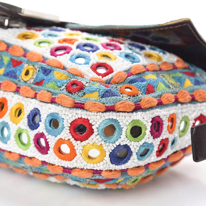 Fendi Mirror Beaded Embroidered Baguette Multicolor 8 of 8