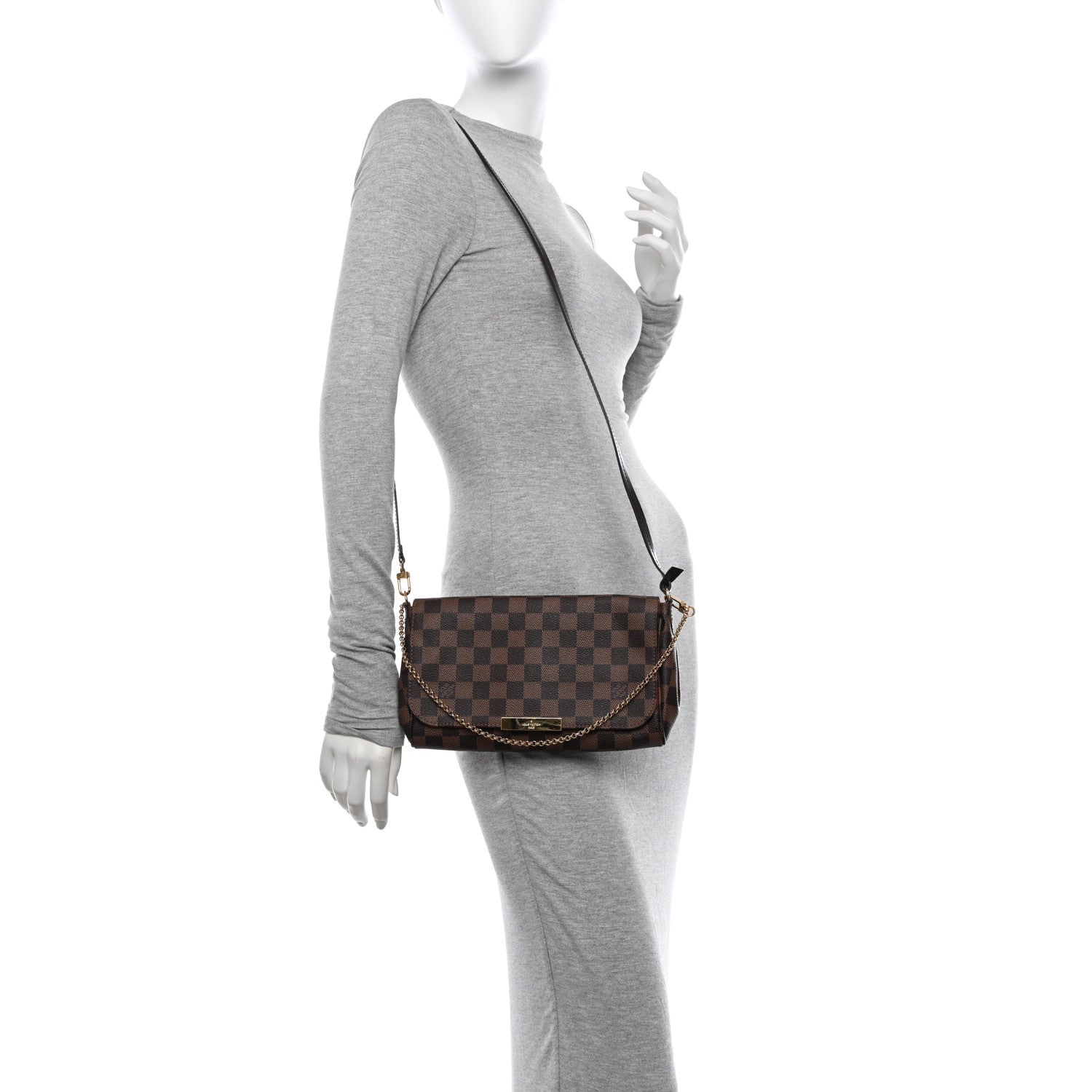 Louis Vuitton Damier Ebene Favorite MM 3 of 12